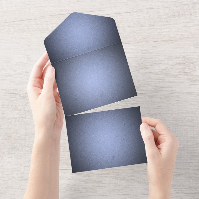 Invitación Todo En Uno Crea el tuyo - Textura sombreada - Azul (desgarro)