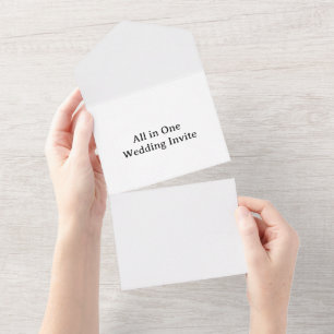 Invitación Todo En Uno Crea tu propia definición alta simple personalizad