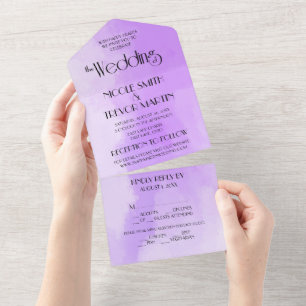 Invitación Todo En Uno Crea tu propia textura de acuarela personalizada (