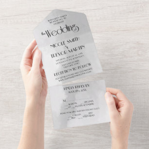 Invitación Todo En Uno Crea tu propia textura de acuarela personalizada (