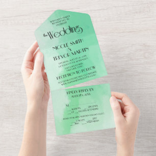 Invitación Todo En Uno Crea tu propia textura de acuarela personalizada (