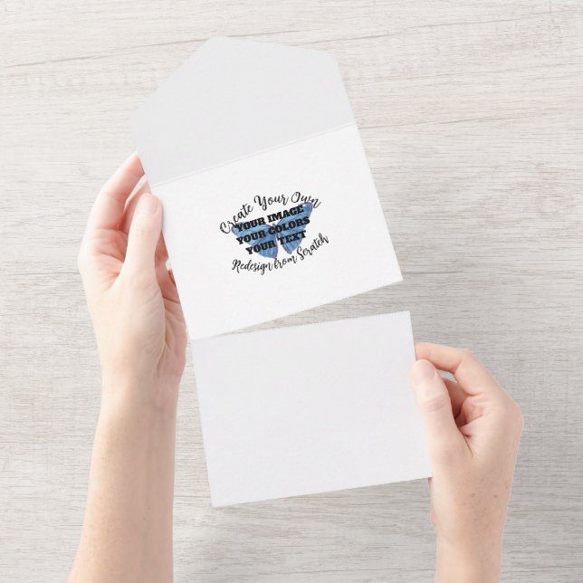 Invitación Todo En Uno Crea Tu Propio (desgarro)