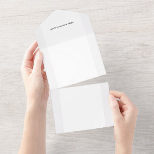 Invitación Todo En Uno crea tu propio blanco