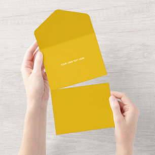 Invitación Todo En Uno Crea tu propio diseño amarillo personalizado
