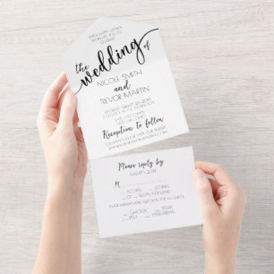 Invitación Todo En Uno Crea tus propias flores sutiles personalizadas en