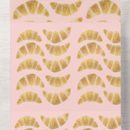 Invitación Todo En Uno Croissant Rosa Acuarela