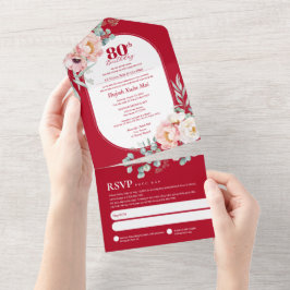 Invitación Todo En Uno Cumpleaños bilingüe vietnamita