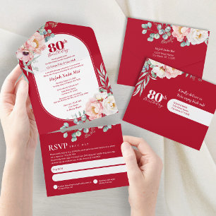 Invitación Todo En Uno Cumpleaños bilingüe vietnamita