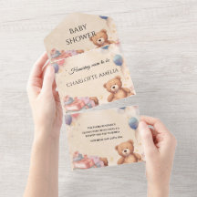 Cute Teddy Bear Baby Shower