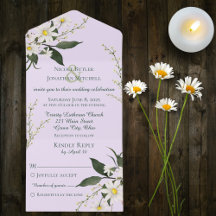 Daisies simples en lavanda pálida