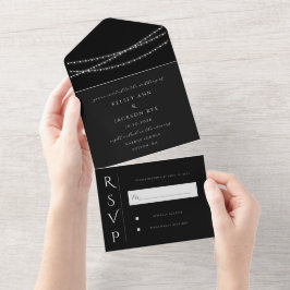 Invitación Todo En Uno Dazzle Me Moda Wedding Save the Date