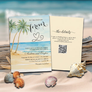 Invitación Todo en uno decidimos por siempre Boda de código Q