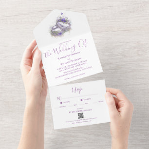 Invitación Todo En Uno Declaración moderna