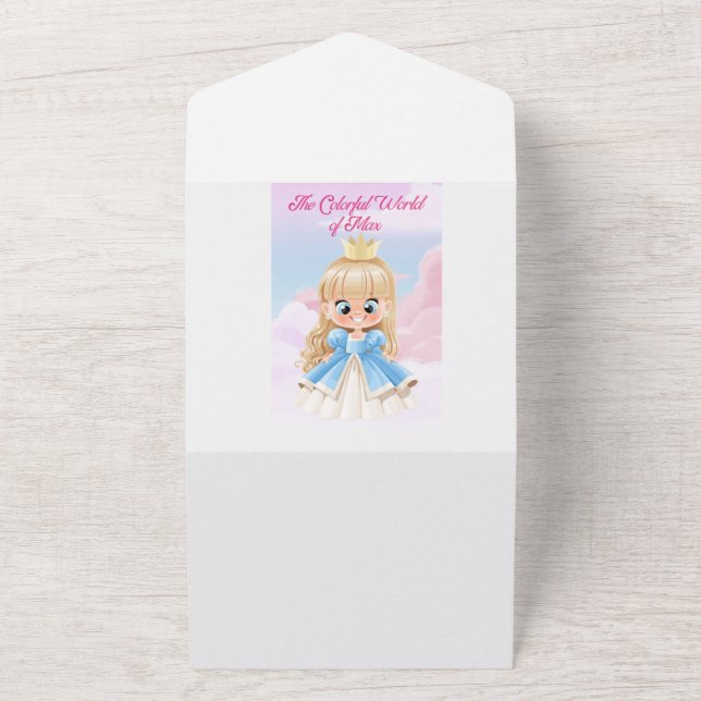 Invitación Todo En Uno Diario de la Princesa (Afuera)