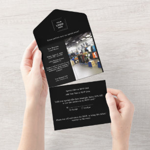 Invitación Todo En Uno Diseño de Eventos Empresariales Profesional Modern