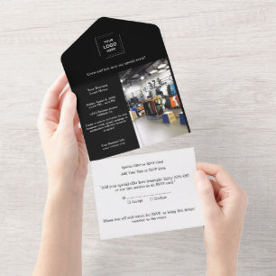 Invitación Todo En Uno Diseño de Eventos Empresariales Profesional Modern