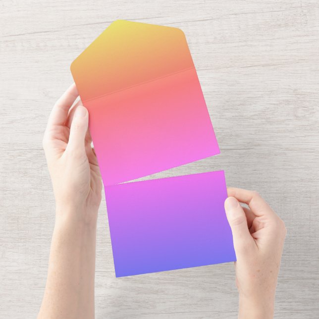 Invitación Todo En Uno DIY Añadir imagen o texto para crear tu propia dis (desgarro)