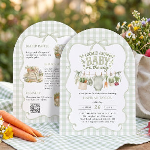 Invitación Todo en Uno: Ducha para el Bebe con Productos Loca
