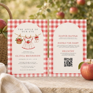 Invitación Todo en uno Duodécima Niña Fiesta de Bebé