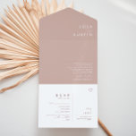 Invitación Todo En Uno Dusty Boho | Sello Rosa y púrpura y enviar todo<br><div class="desc">Este polvoriento Boho | Sello Rosa y morado y enviar una invitación todo en uno es perfecto para su boda rústico colorido boho. Su diseño moderno, sencillo y único, acompañado de un guión minimalista contemporáneo, una polvorienta paleta de colores rosa y malva violeta le confiere a este producto un ambiente...</div>
