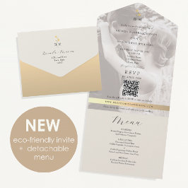 Invitación Todo En Uno Eco-Friendly Photo Wedding