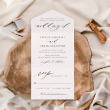 Elegante guion de caligrafía blanca para boda