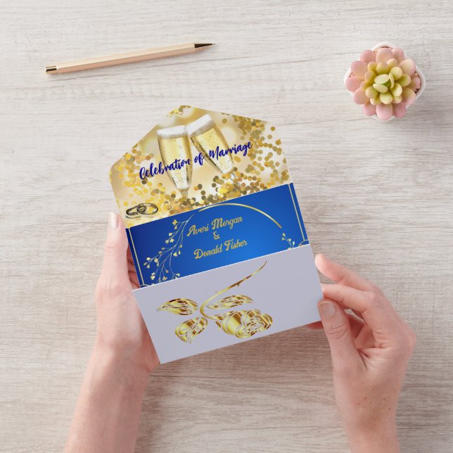 Invitación Todo En Uno Elegante Pero Simple Boda (Video)