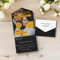 Elegante revista cubierta Boda de fotografía amari