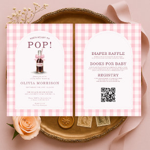 Invitación Todo en Uno Ella Está Lista para Parir Chica Baby
