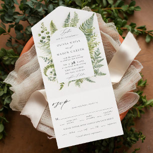 Invitación Todo En Uno Encantado bosque Woodland Whimsy Boho Arch Boda