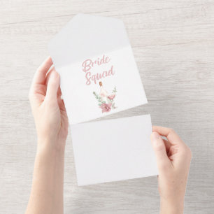 Invitación Todo En Uno Equipo de la Novia