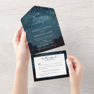 Invitación Todo En Uno Escrito en las estrellas