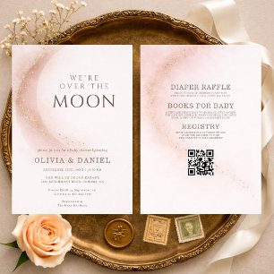Invitación Todo en Uno Estamos Encantados de la Ducha de Bebé