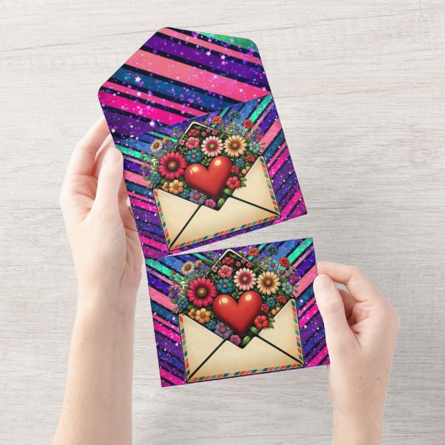 Invitación Todo En Uno Estilo: Todo en una boda invita a todo - (desgarro)