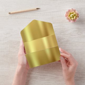 Invitación Todo En Uno Estrella dorada