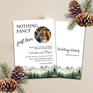 Invitación Todo en uno Fancy Just Love Boda Photo