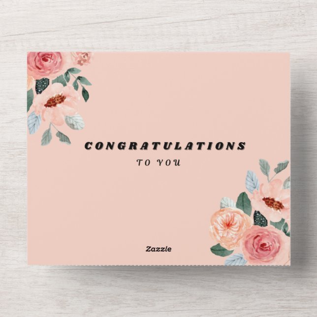 Invitación Todo En Uno ¡Felicidades a ti! (Anverso)