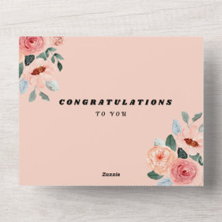 Invitación Todo En Uno ¡Felicitaciones a ti!