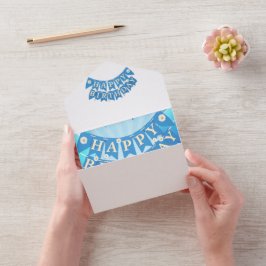 Invitación Todo En Uno Feliz cumpleaños