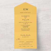 Flor de rayo simple elegante con Boda monograma