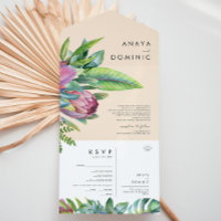 Floral tropical colorida | Sello De Engranaje Y En