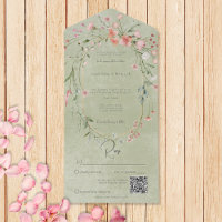 Flores silvestres rusticas rosadas Delicadas Sage 