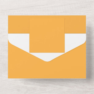 Invitación Todo En Uno fondo amarillo con borde negro