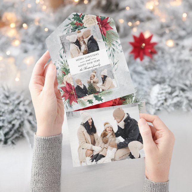 Invitación Todo En Uno Foto clásica de dos botánicos de invierno (Subido por el creador)