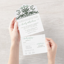 Invitación Todo En Uno Foto de la almohadilla de Lily Lily, de estilo Art