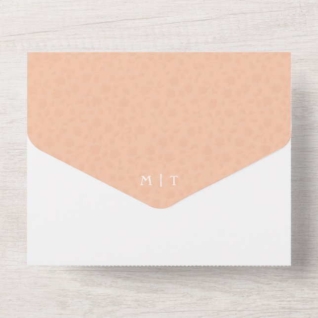 Invitación Todo En Uno Foto todo en una boda con código QR (Reverso )