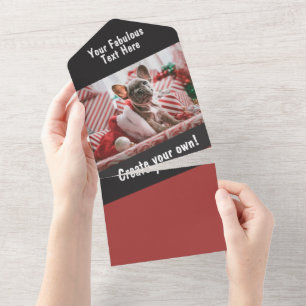 Invitación Todo En Uno Foto y texto personalizados