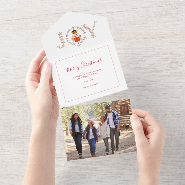 Invitación Todo En Uno Fotografía de Numcracker Prince Holiday (desgarro)