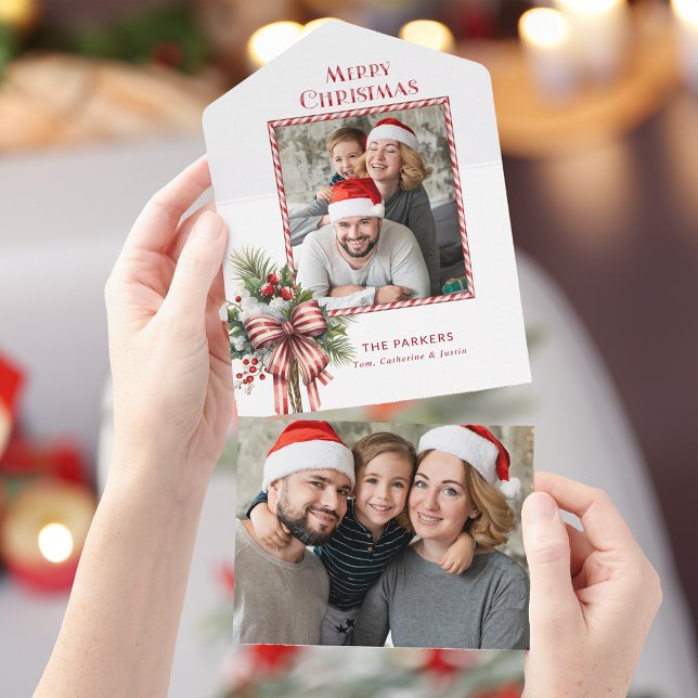 Invitación Todo En Uno Fotos de Candy Cow de Feliz Navidad (Subido por el creador)