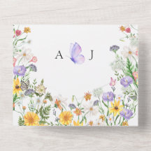 Hermoso boda de flores acuarelas